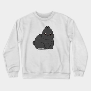 Netherland Dwarf Black Solid | Bunniesmee Crewneck Sweatshirt